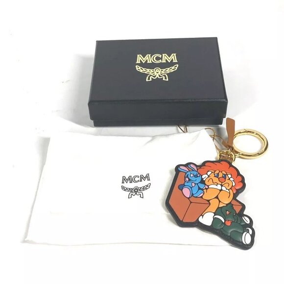 Auth MCM SAMBYPEN collaboration Sam-by-Pen Rabbit Animal Bag Charm Key Holder